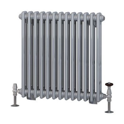 Rivassa 2 Column Radiator 600 x 608mm Chrome Effect