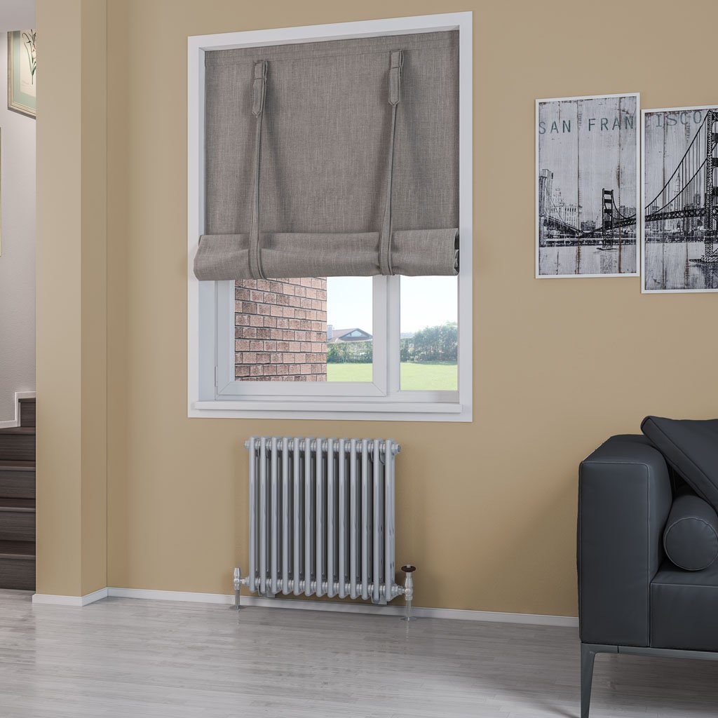 Rivassa 2 Column Radiator 600 x 608mm Chrome Effect