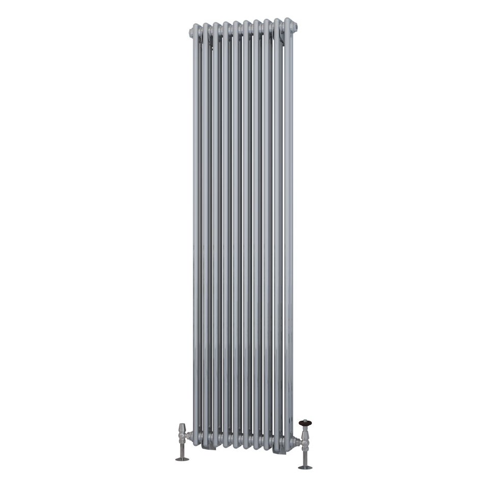 Rivassa 2 Column Radiator 1800 x 473mm Chrome Effect