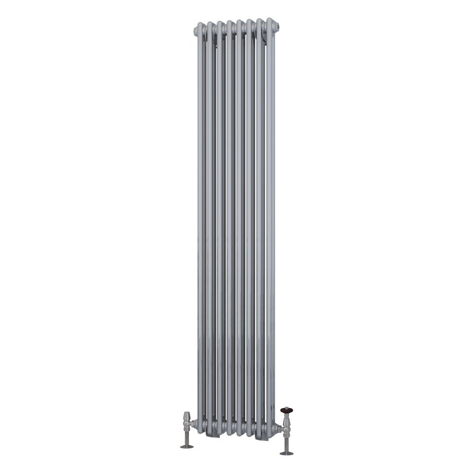 Rivassa 2 Column Radiator 1800 x 383mm Chrome Effect