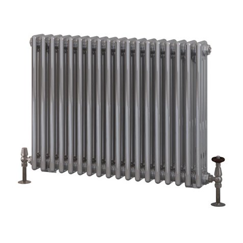 Rivassa 3 Column Radiator 600 x 833mm Chrome Effect