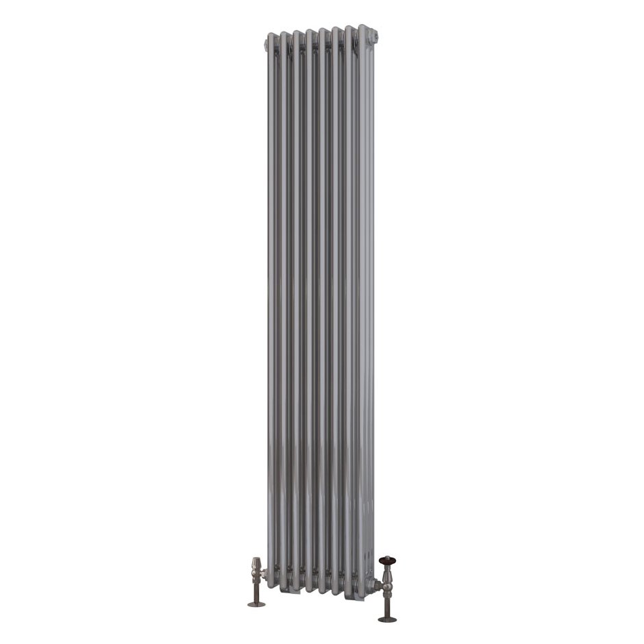Rivassa 3 Column Radiator 1800 x 383mm Chrome Effect