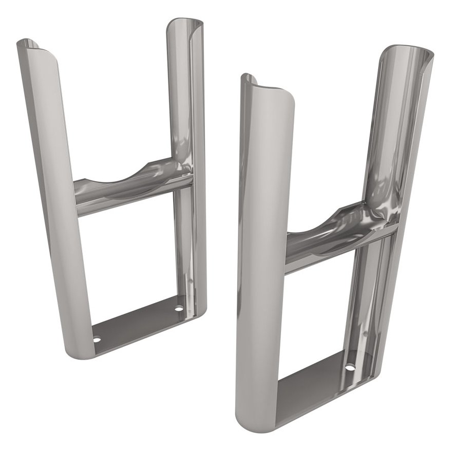 Rivassa 3 Column Radiator Feet (pair) Chrome Effect