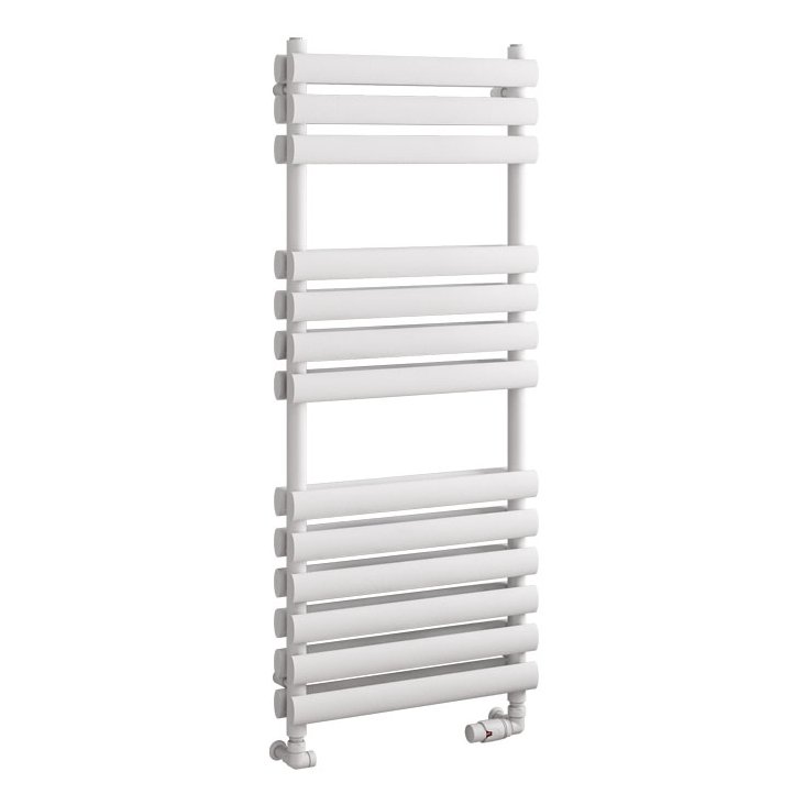 Tunstall Double 1200 x 500 Towel Rail Matt White