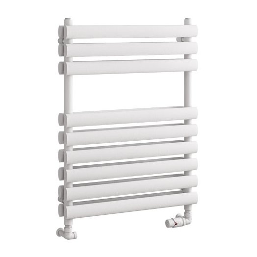Tunstall Double 800 x 600 Towel Rail Matt White