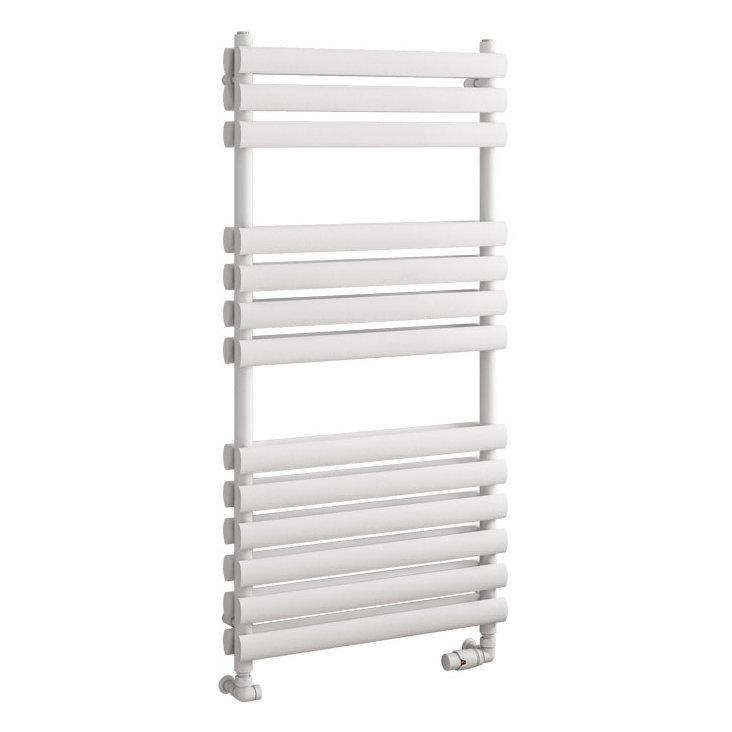 Tunstall Double 1200 x 600 Towel Rail Matt White