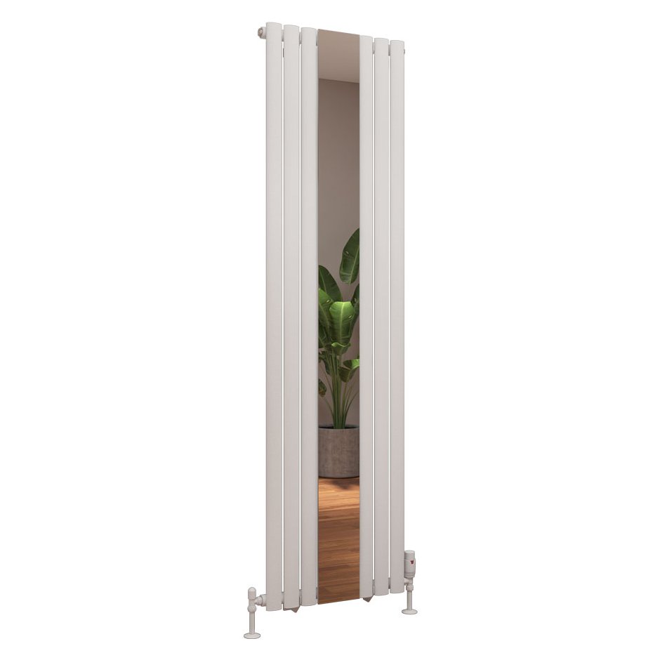 Tunstall Mirror 1800 x 500 Radiator Matt White