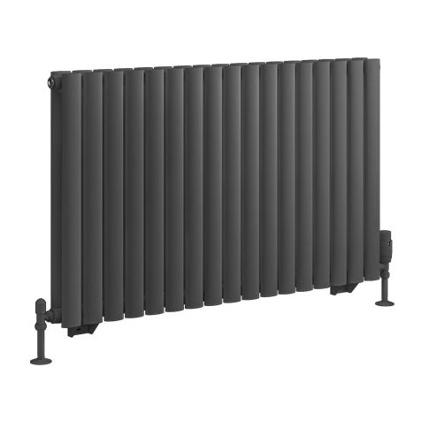 Tunstall Double 600 x 1002 Radiator Matt Anthracite