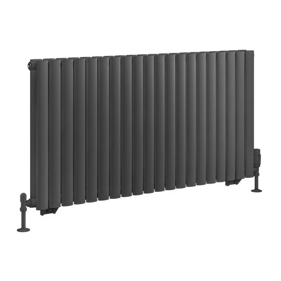 Tunstall Double 600 x 1179 Radiator Matt Anthracite