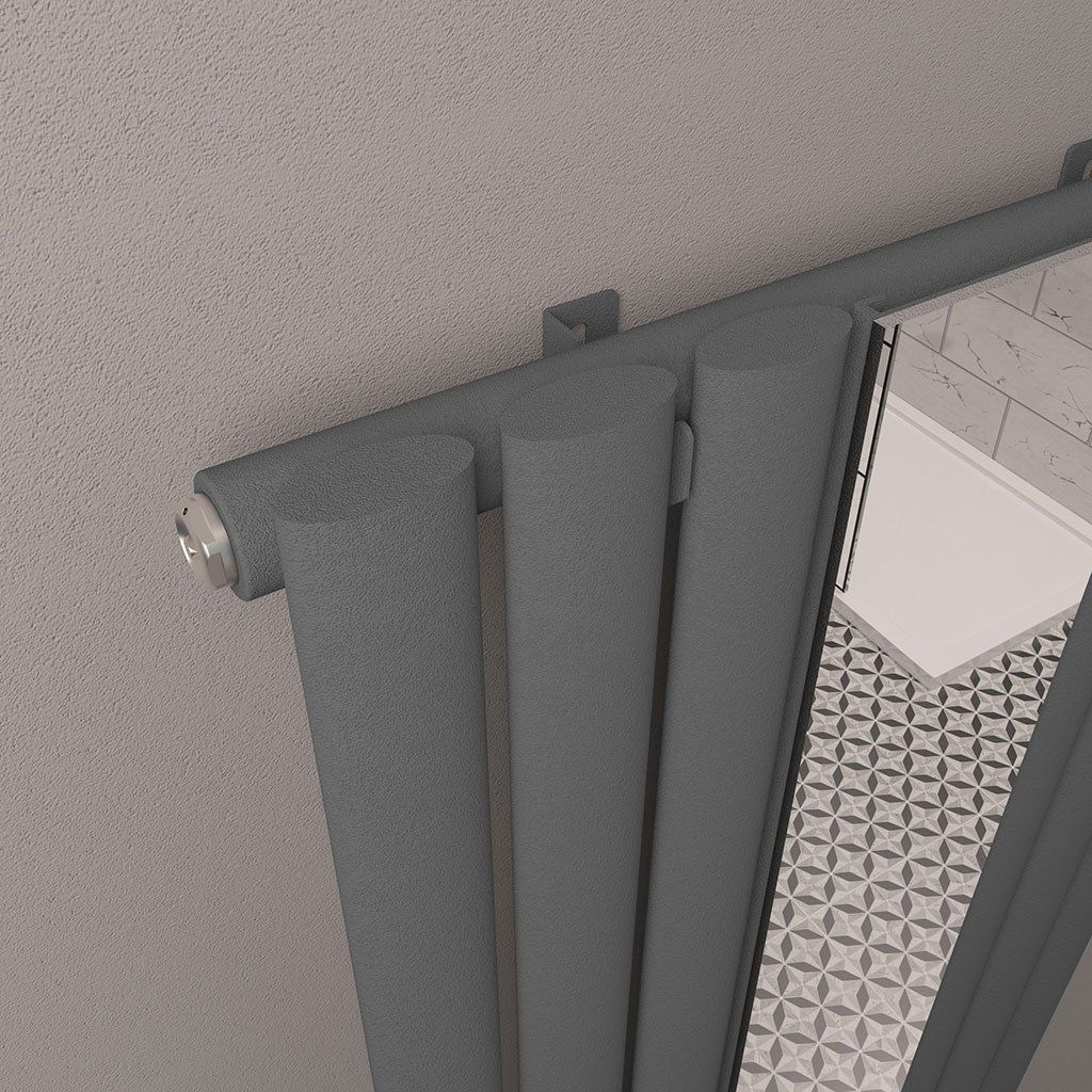 Tunstall Mirror 1800 x 500 Radiator Matt Anthracite