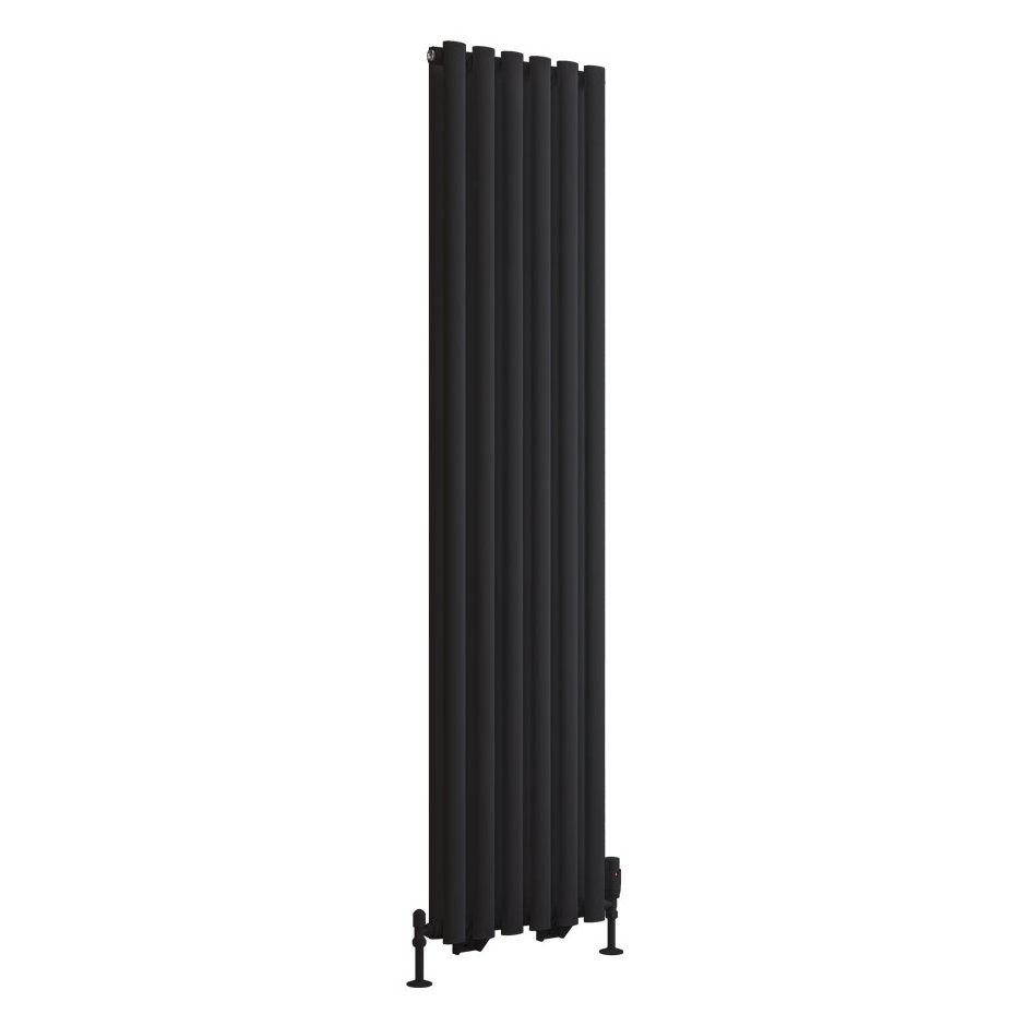 Tunstall Double 1800 x 420 Radiator - Matt Black