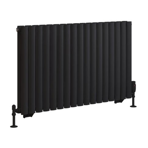 Tunstall Double 600 x 1002 Radiator - Matt Black