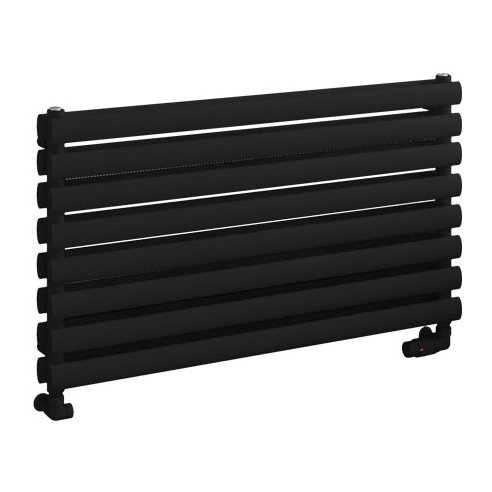 Tunstall Double 560 x 1000 Towel Rail - Matt Black
