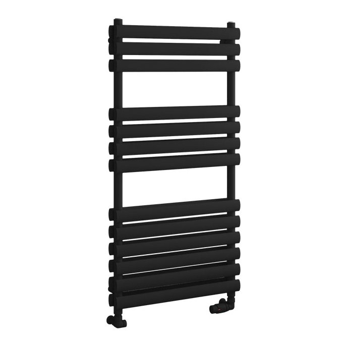 Tunstall Double 1200 x 600 Towel Rail - Matt Black