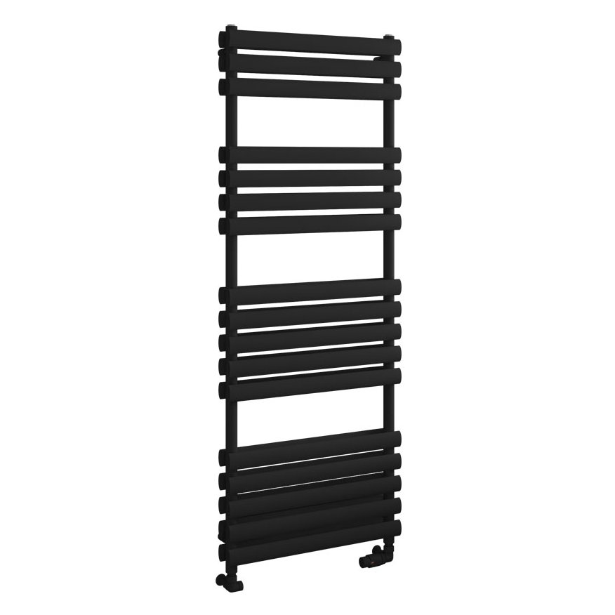 Tunstall Double 1600 x 600 Towel Rail - Matt Black