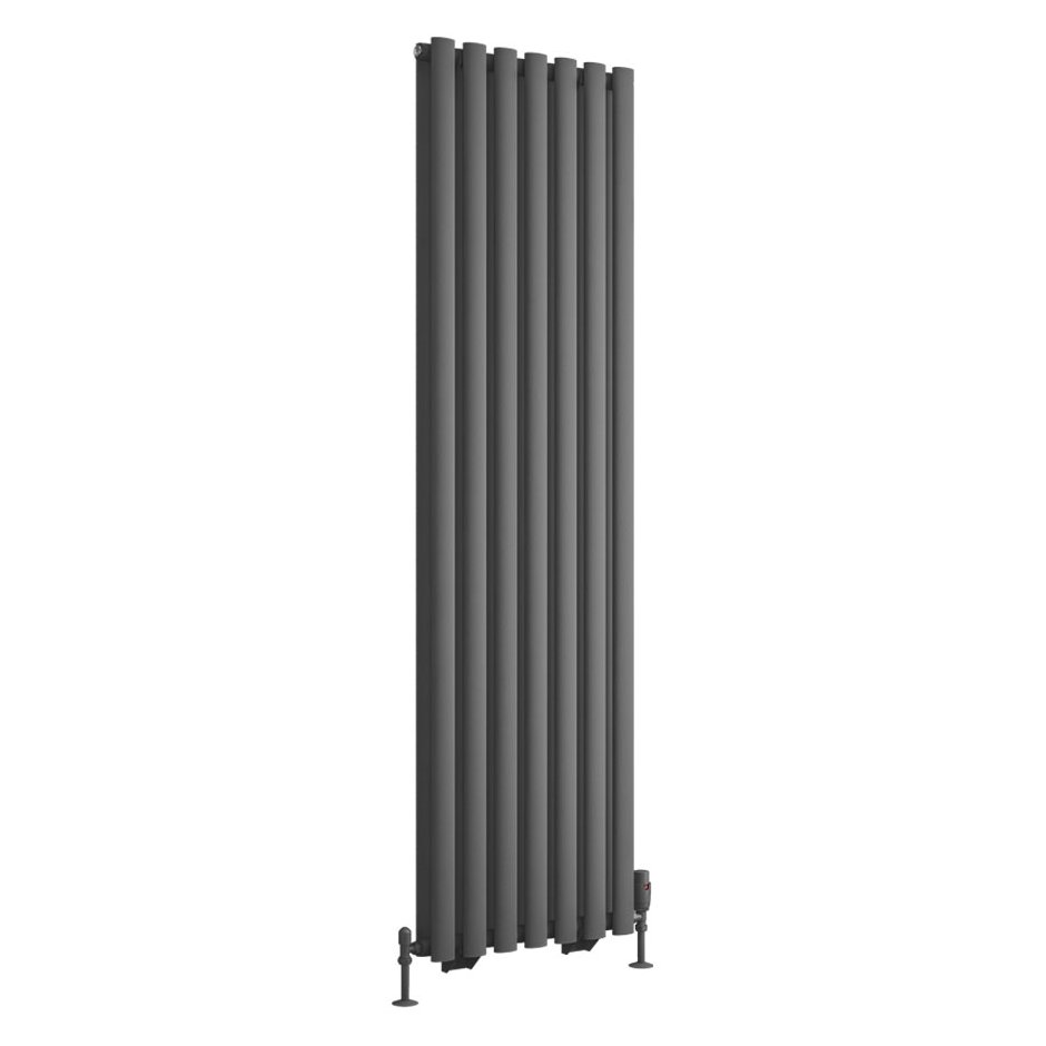 Tunstall Double 1800 x 490 Radiator - Matt Anthracite