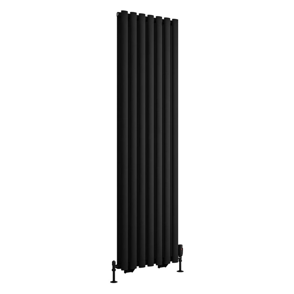 Tunstall Double 1800 x 490 Radiator - Matt Black