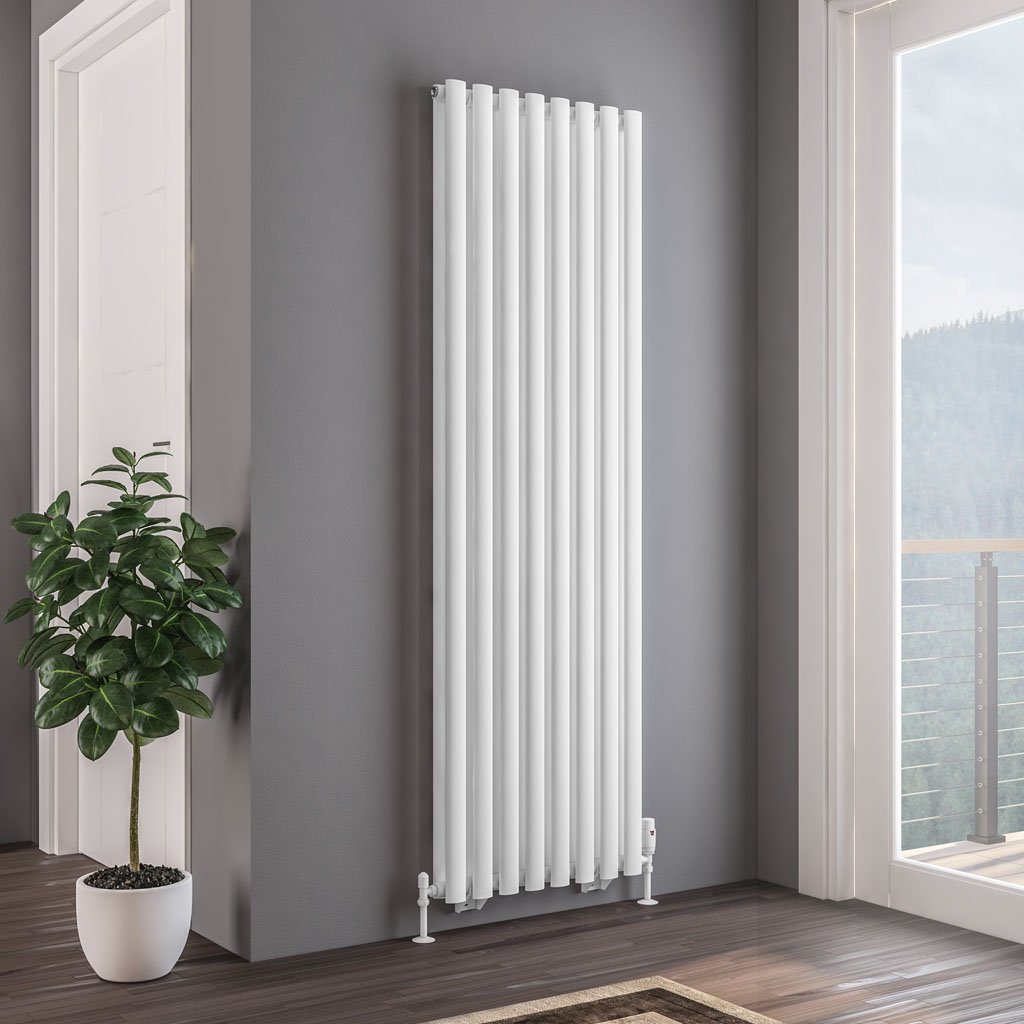 Tunstall Double 1800 x 560 Radiator - Matt White