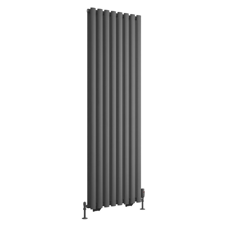 Tunstall Double 1800 x 560 Radiator - Matt Anthracite
