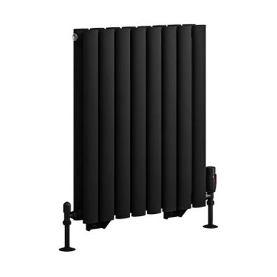 Tunstall Double 600 x 471 Radiator - Matt Black