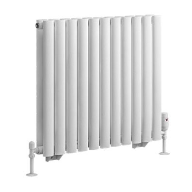 Tunstall Double 600 x 648 Radiator - Matt White
