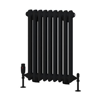 Rivassa 2 Column Radiator 600 x 428mm - Matt Black