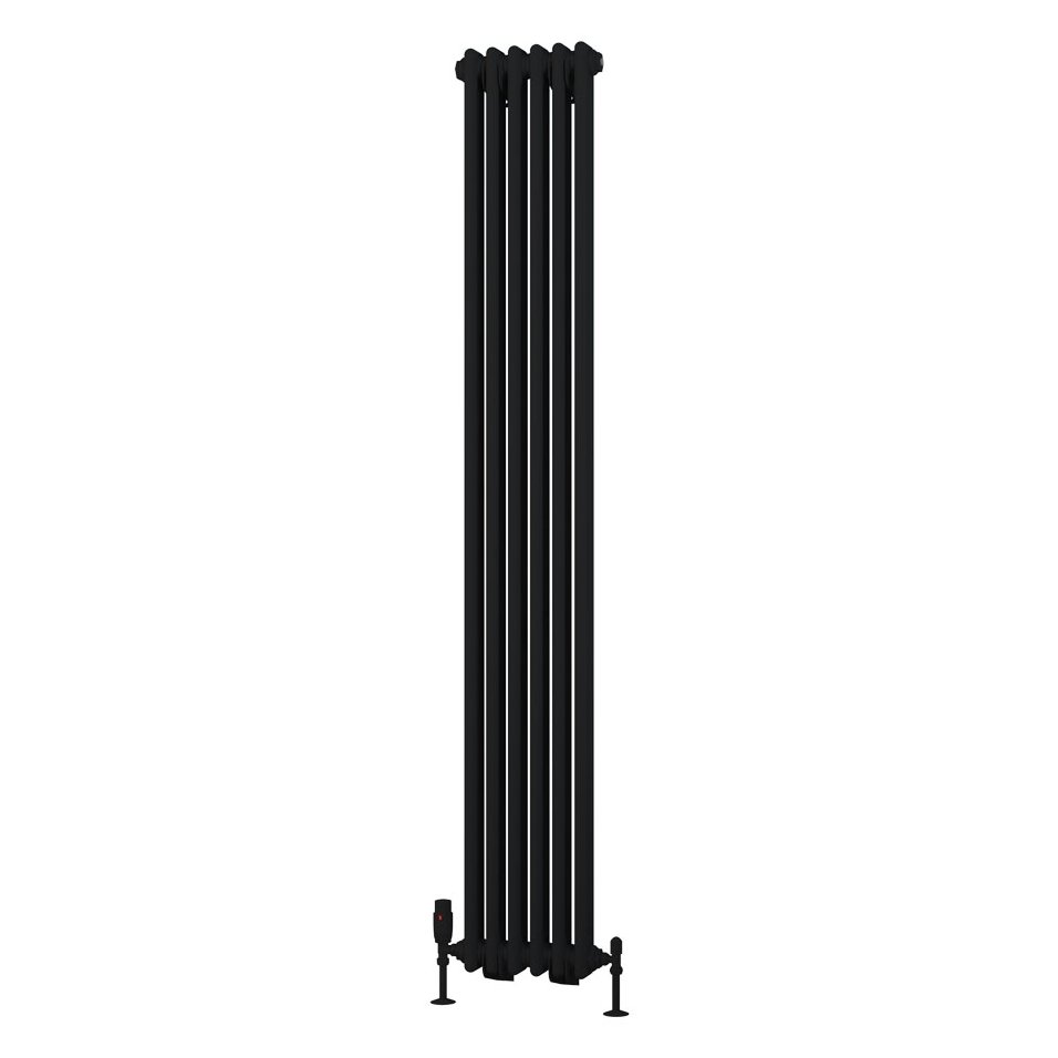 Rivassa 2 Column Radiator 1800 x 293mm - Matt Black