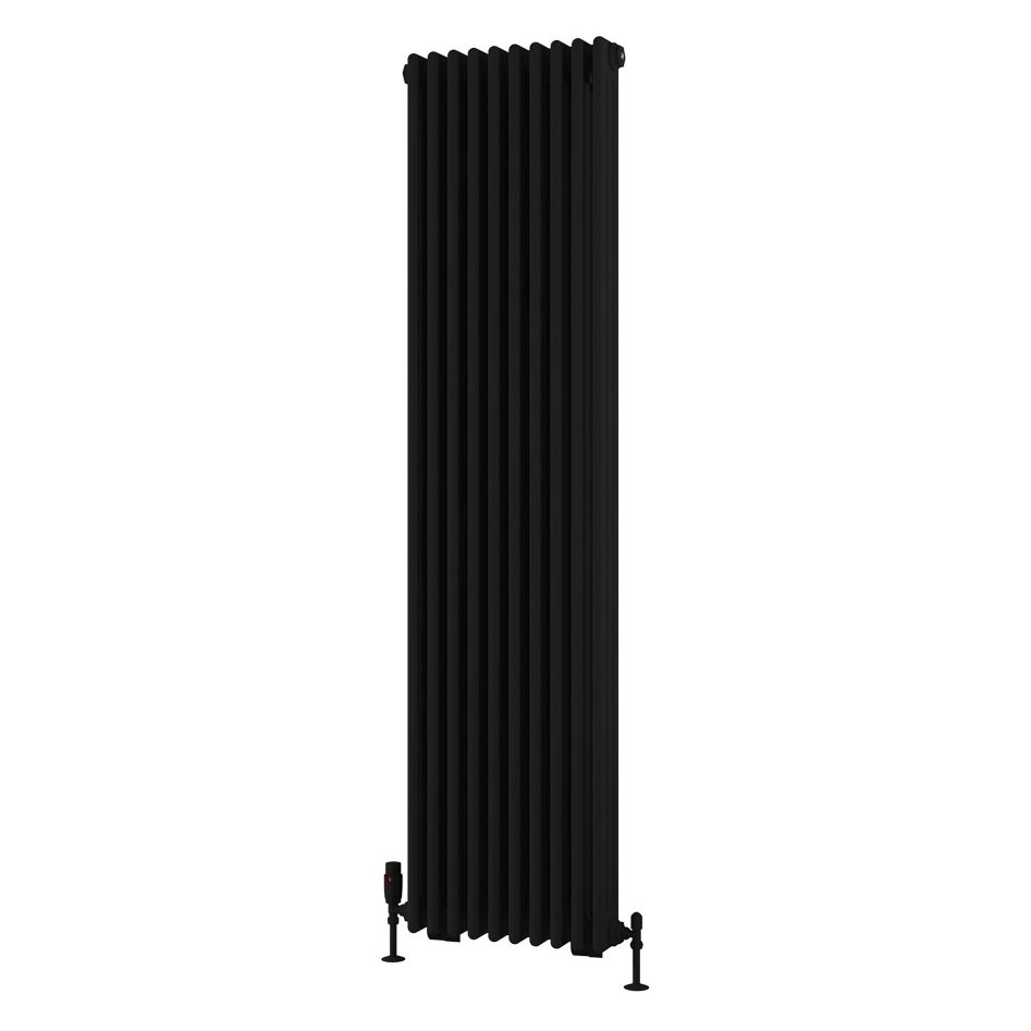 Rivassa 3 Column Radiator 1800 x 473mm - Matt Black