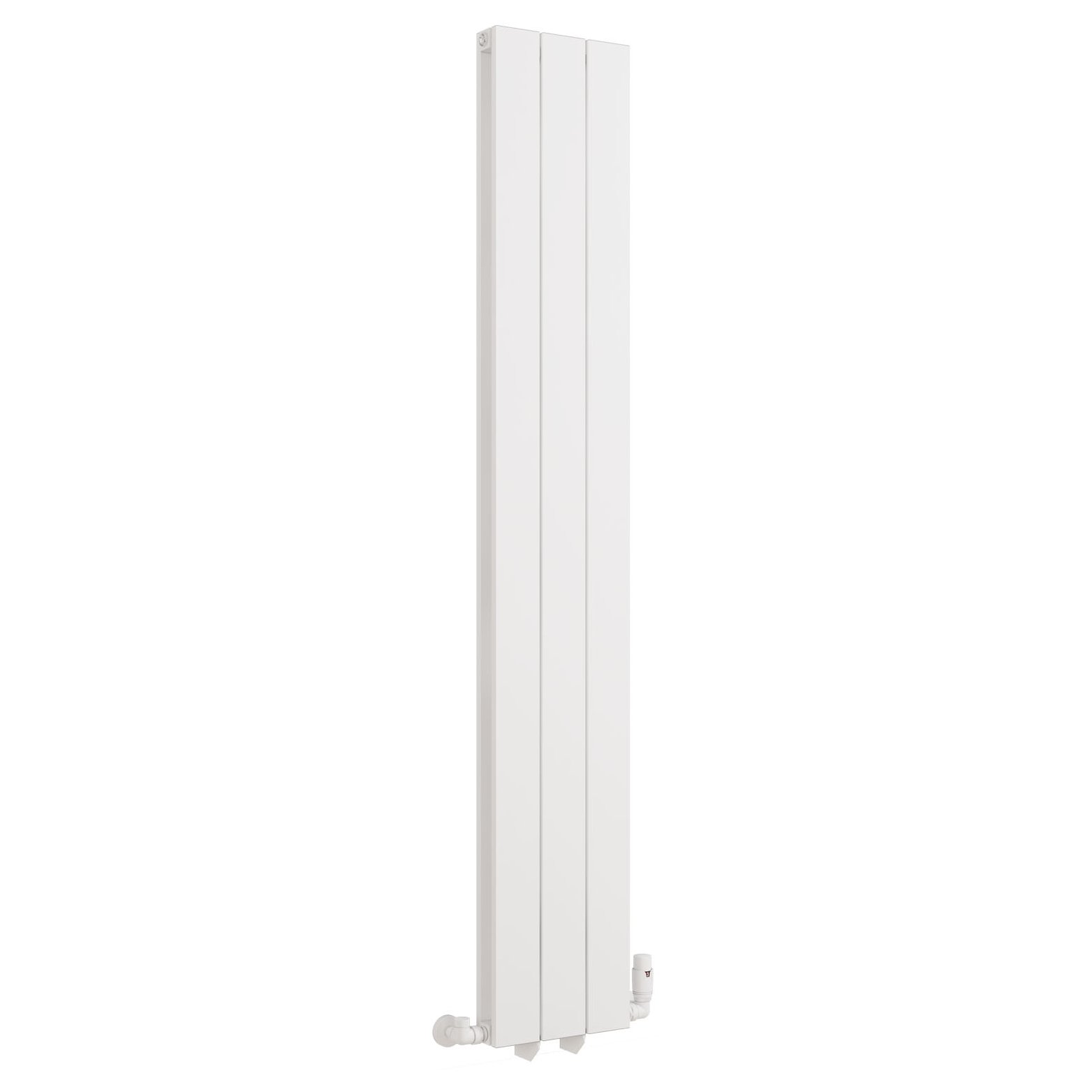Queenswood 1800 x 291 Aluminium Radiator - Matt White