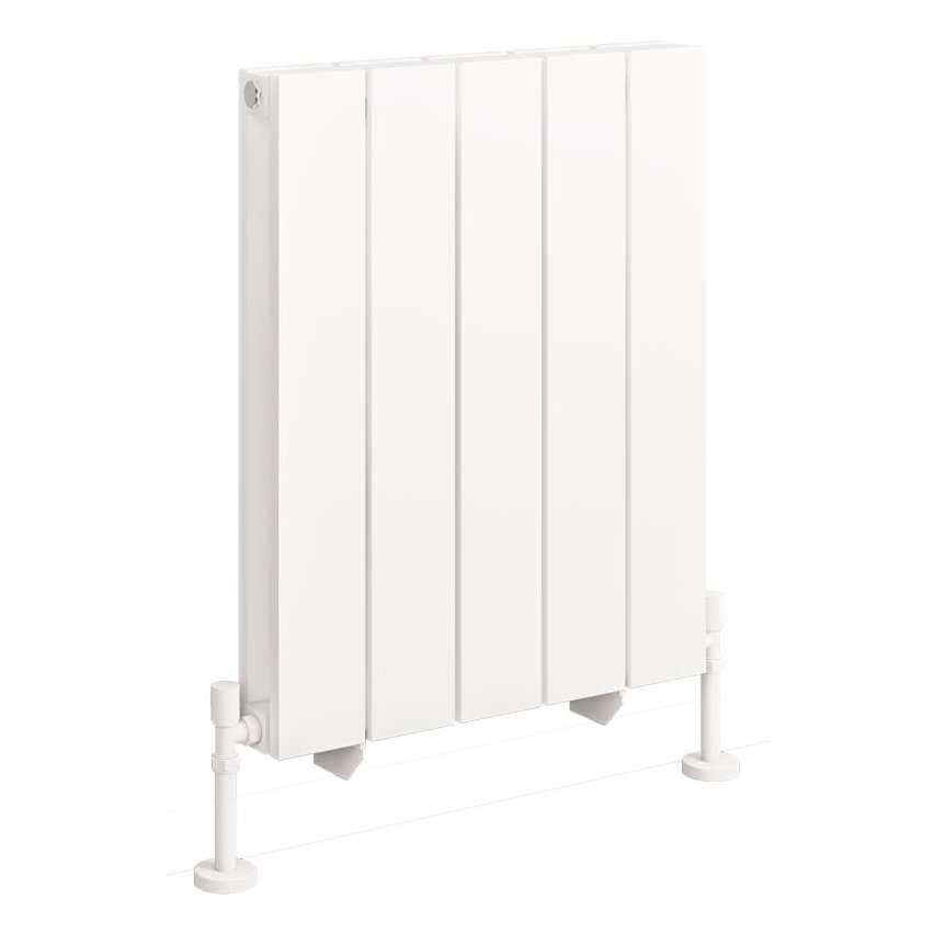 Queenswood 600 x 485 Aluminium Radiator - Matt White