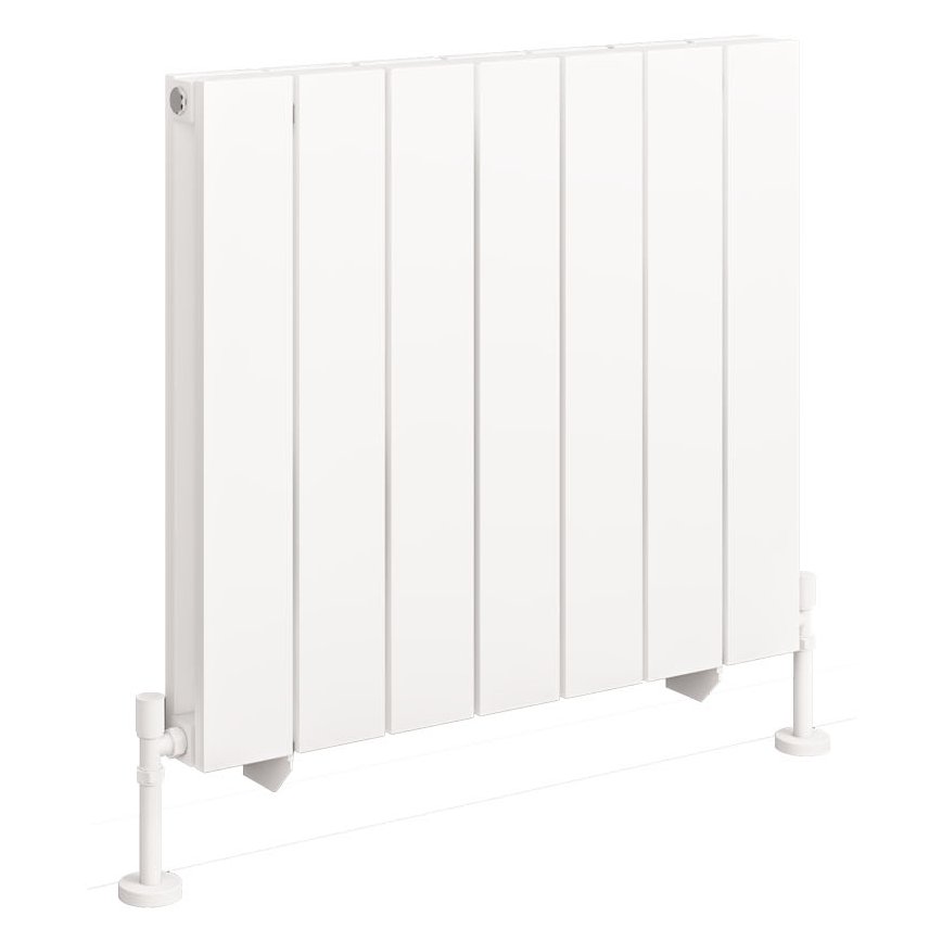 Queenswood 600 x 679 Aluminium Radiator - Matt White