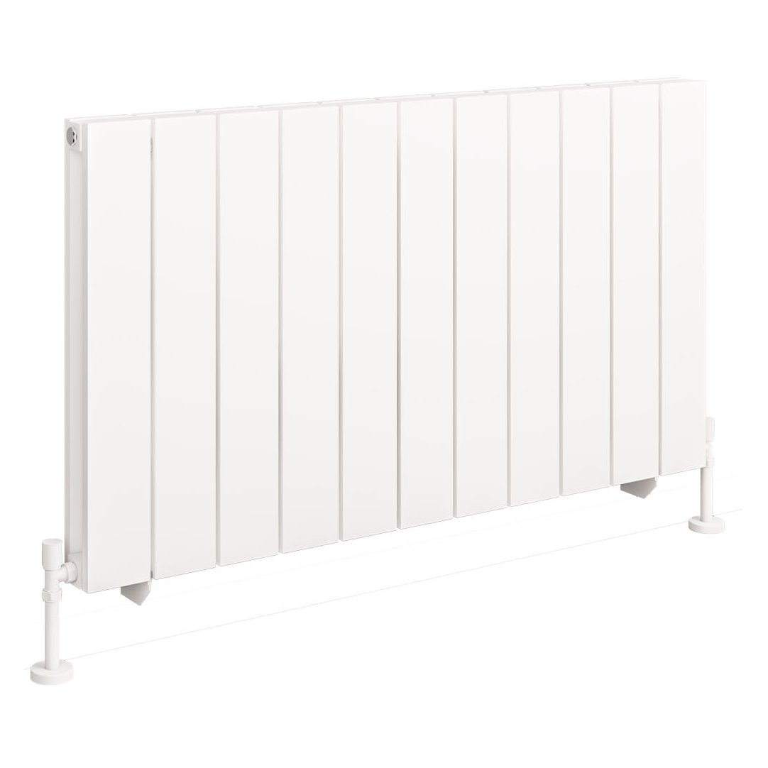 Queenswood 600 x 1067 Aluminium Radiator - Matt White