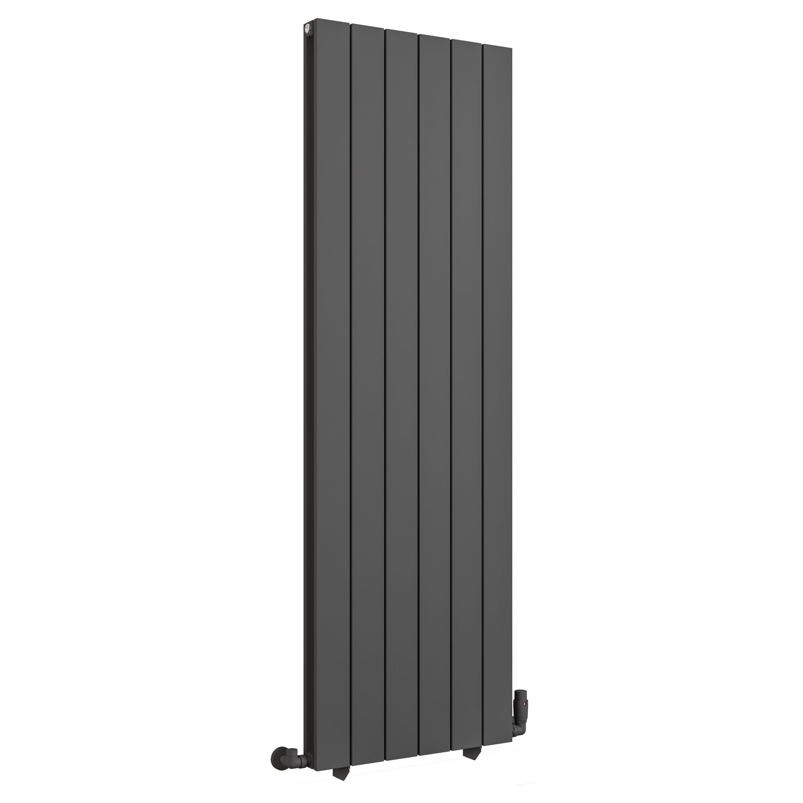 Queenswood 1800 x 582 Aluminium Radiator - Matt Anthracite