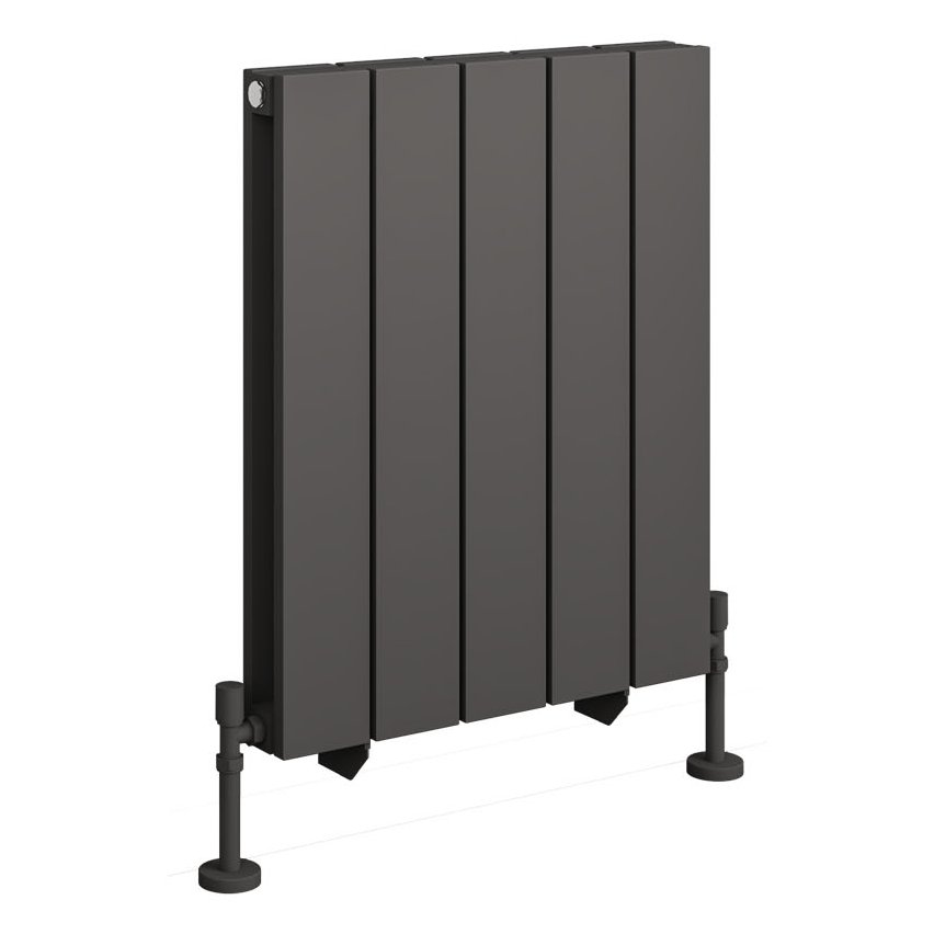 Queenswood 600 x 485 Aluminium Radiator - Matt Anthracite