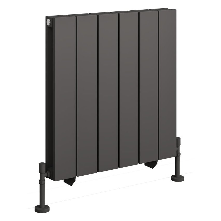 Queenswood 600 x 582 Aluminium Radiator - Matt Anthracite