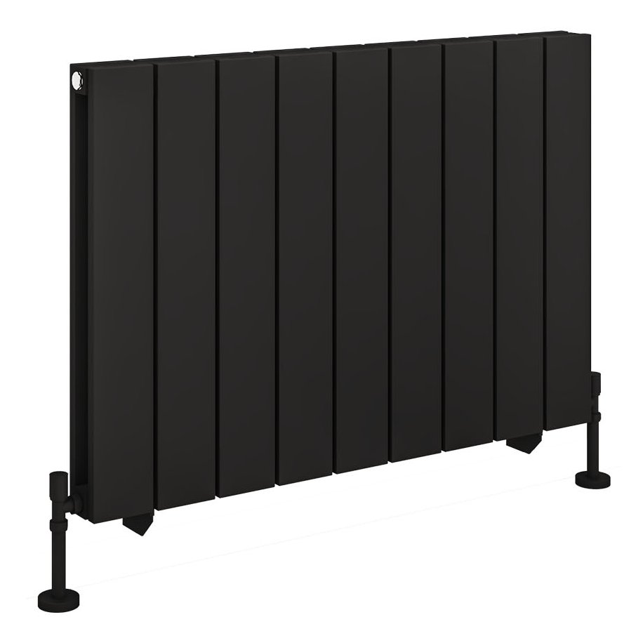 Queenswood 600 x 873 Aluminium Radiator - Matt Black