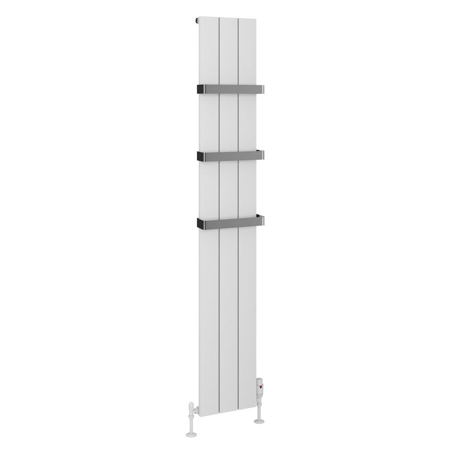 Rosano 1800 x 280 Aluminium Radiator Matt White