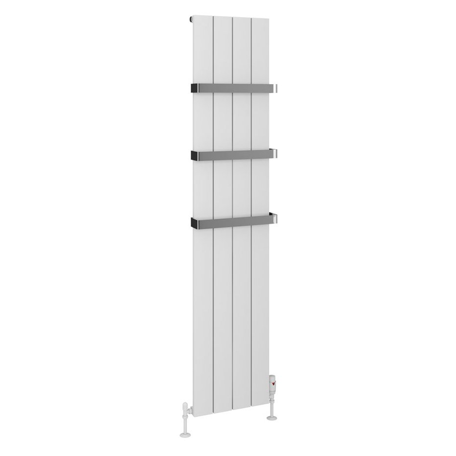 Rosano 1800 x 375 Aluminium Radiator Matt White