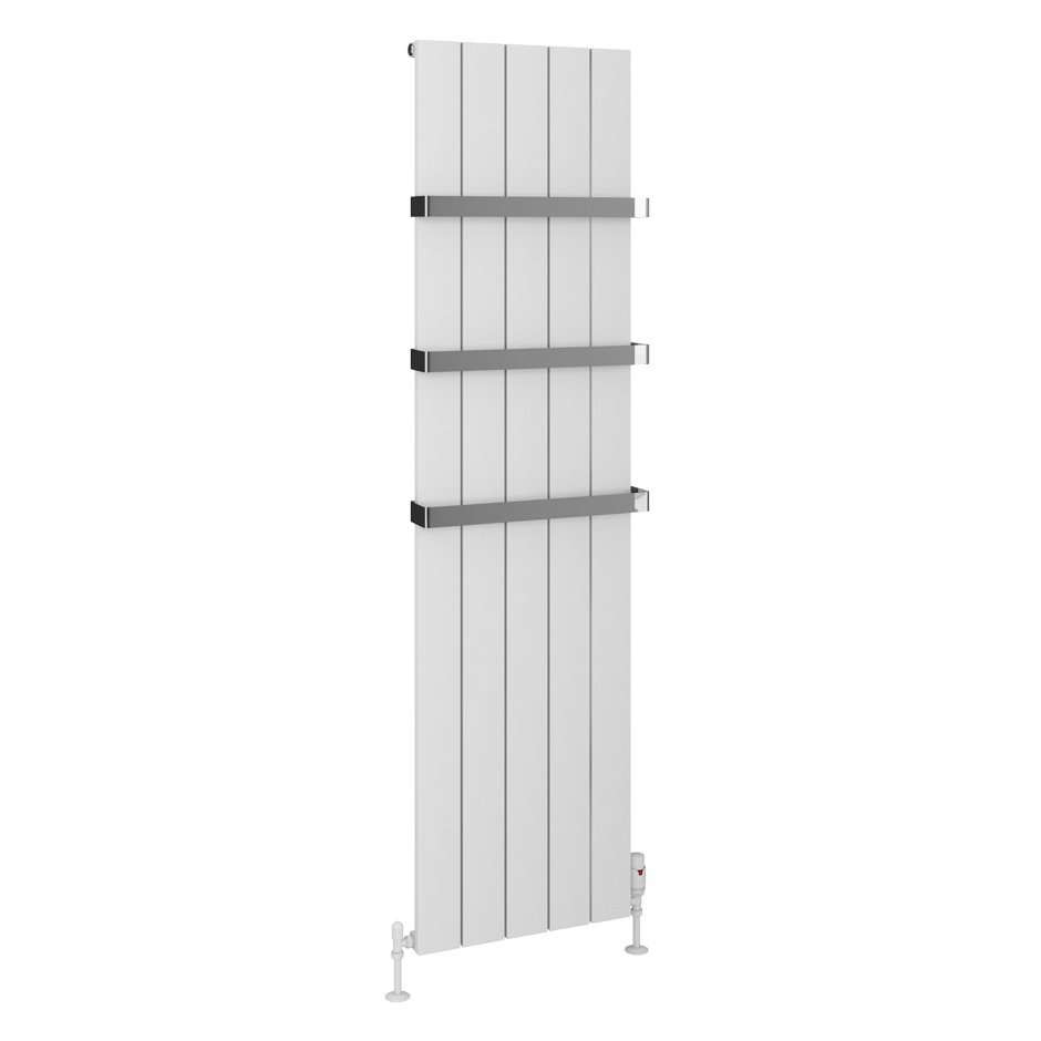 Rosano 1800 x 470 Aluminium Radiator Matt White
