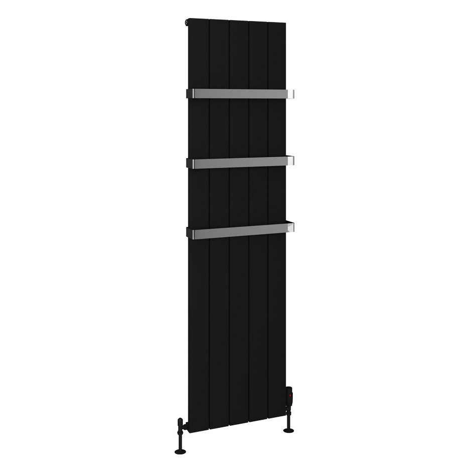 Rosano 1800 x 470 Aluminium Radiator Matt Black