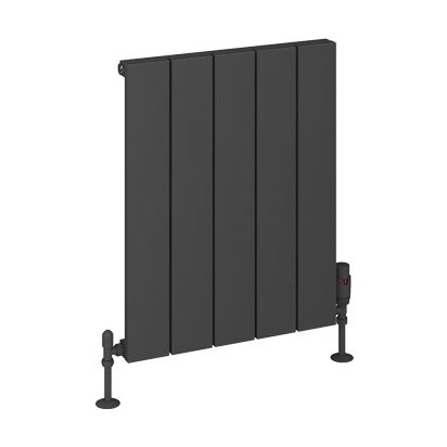 Rosano 600 x 470 Aluminium Radiator Matt Anthracite