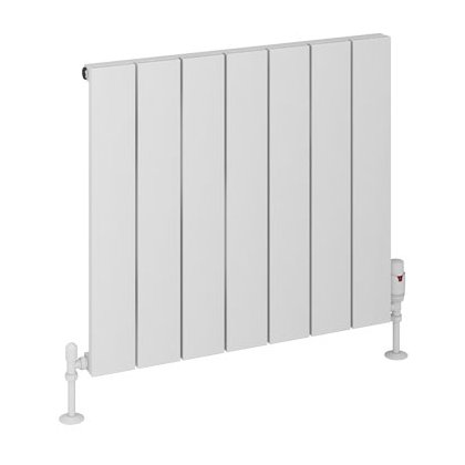Rosano 600 x 660 Aluminium Radiator Matt White