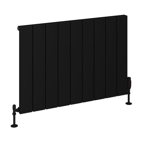 Rosano 600 x 850 Aluminium Radiator Matt Black