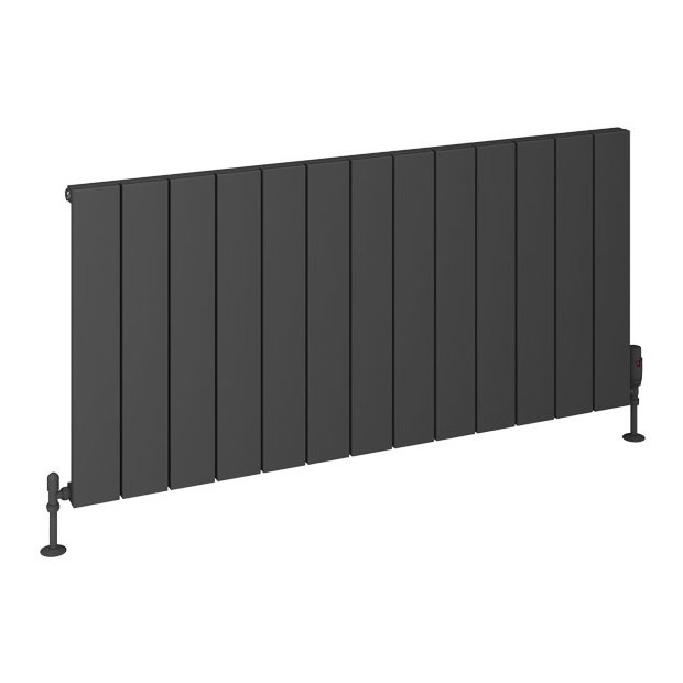 Rosano 600 x 1230 Aluminium Radiator Matt Anthracite