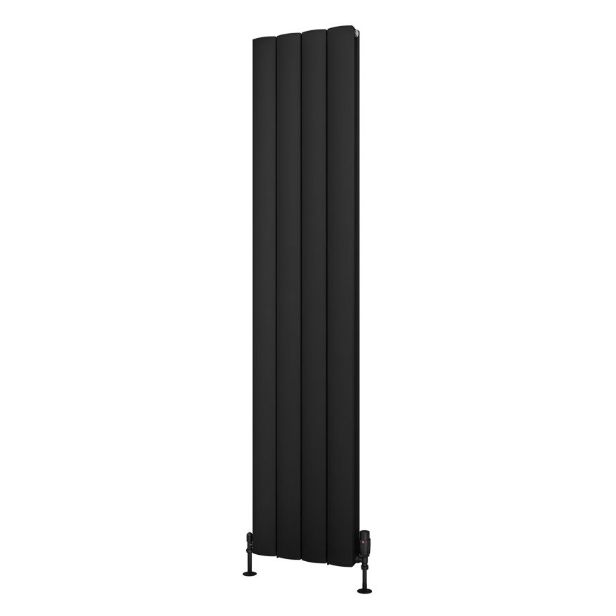 Guardia 1800 x 375 Aluminium Radiator Matt Black