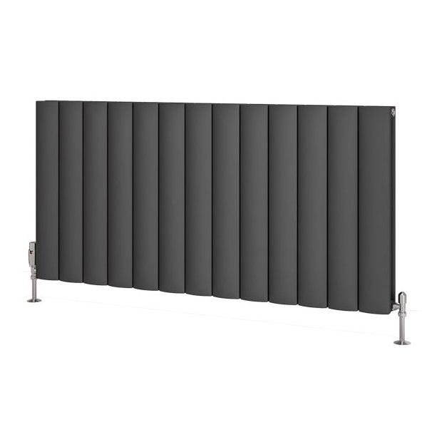 Guardia 600 x 1230 Aluminium Radiator Matt Anthracite