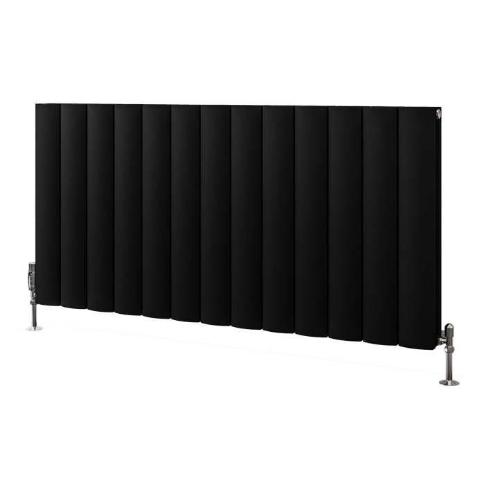 Guardia 600 x 1230 Aluminium Radiator Matt Black