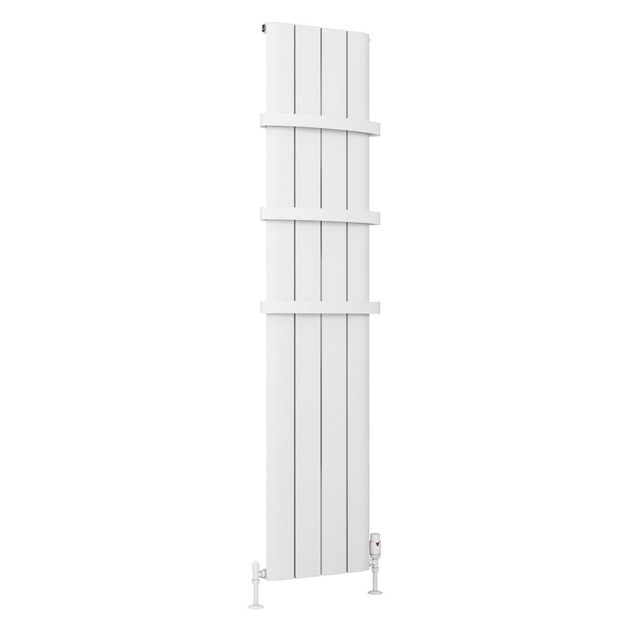 Peretti 1800 x 375 Aluminium Radiator Matt White