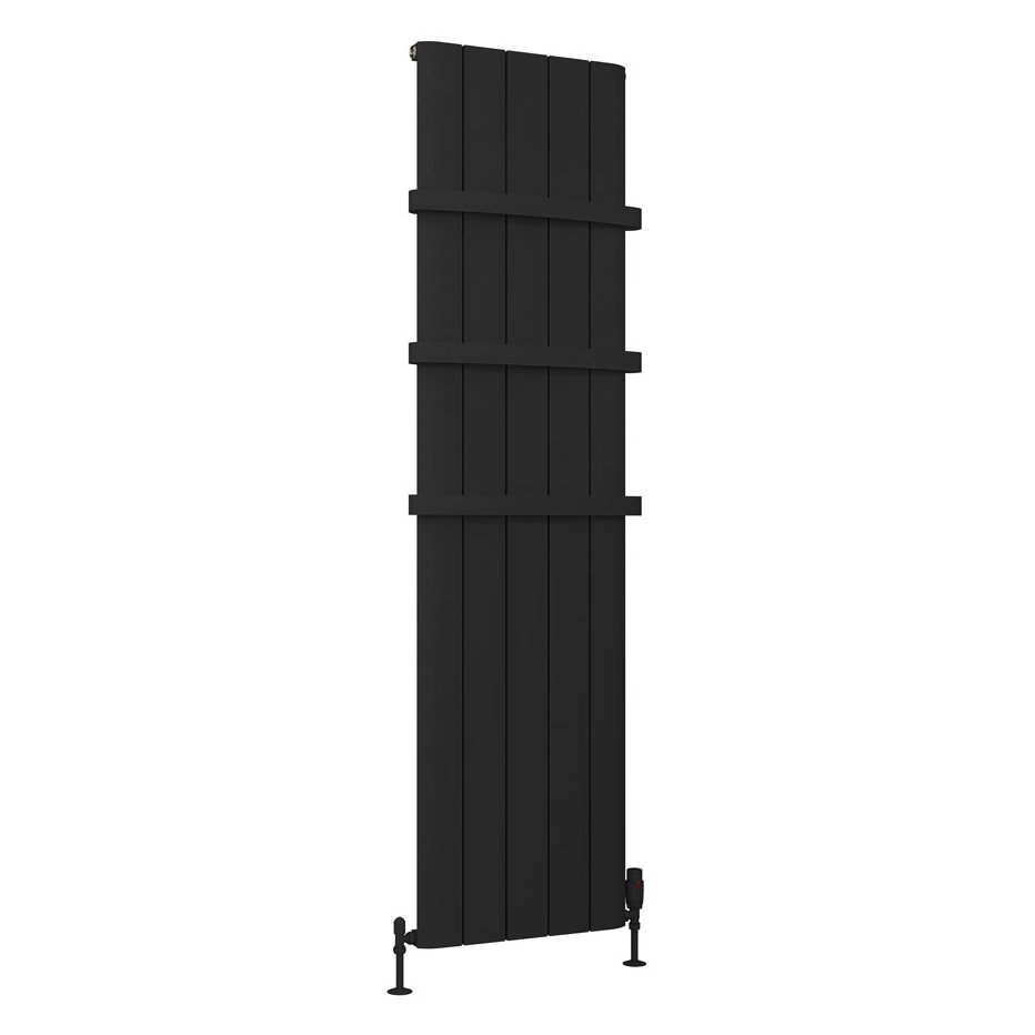 Peretti 1800 x 470 Aluminium Radiator Matt Black