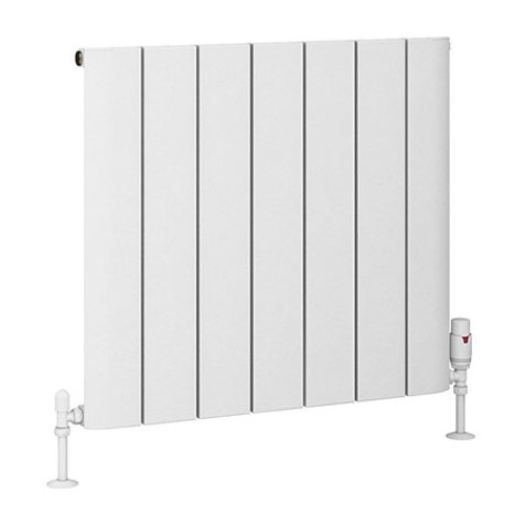 Peretti 600 x 660 Aluminium Radiator Matt White